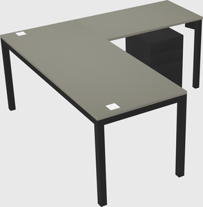 L-shaped desk