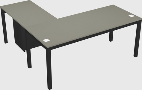 L-shaped desk