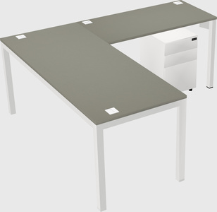 L-shaped desk