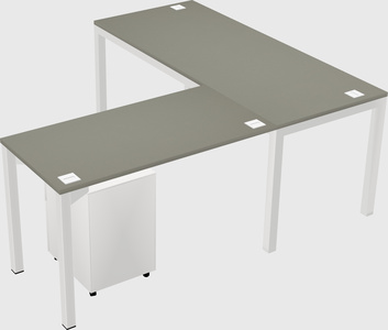 L-shaped desk