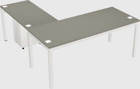 L-shaped desk
