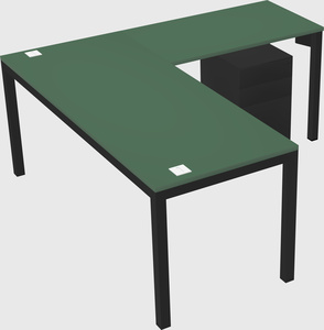 L-shaped desk