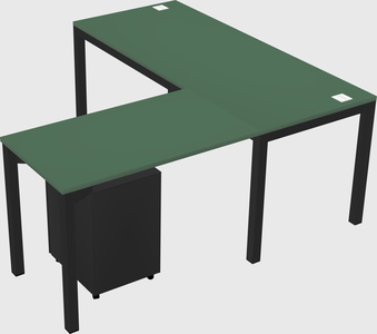 L-shaped desk