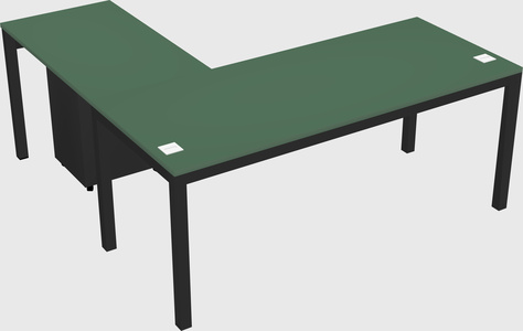 L-shaped desk