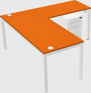 L-shaped desk