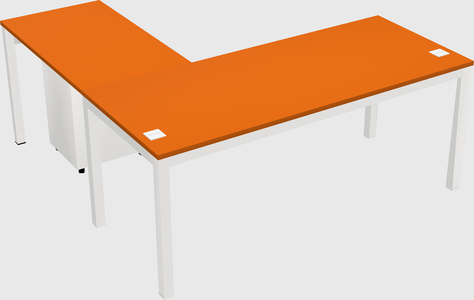 L-shaped desk