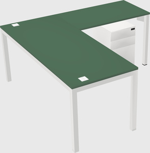 L-shaped desk