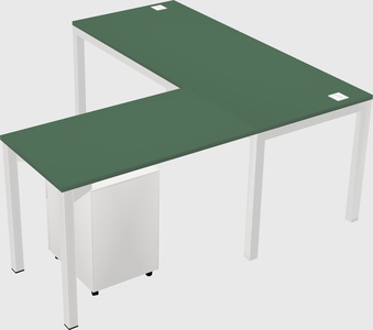 L-shaped desk