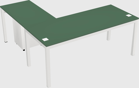 L-shaped desk