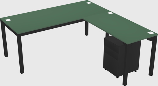 L-shaped desk