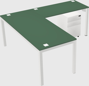 L-shaped desk