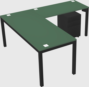 L-shaped desk