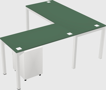 L-shaped desk