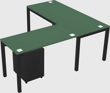 L-shaped desk