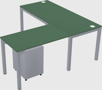 L-shaped desk