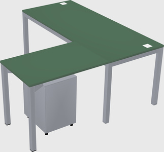 L-shaped desk