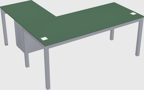 L-shaped desk