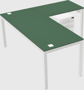 L-shaped desk