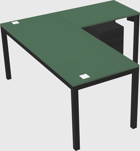 L-shaped desk