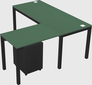L-shaped desk