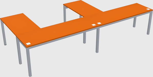 L-shaped desk