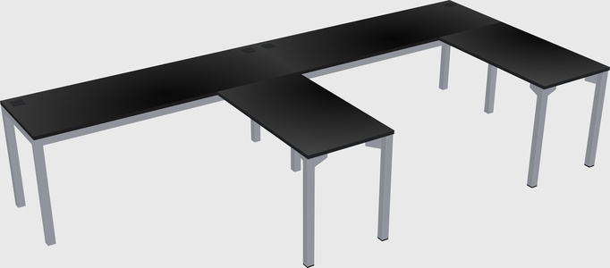 L-shaped desk