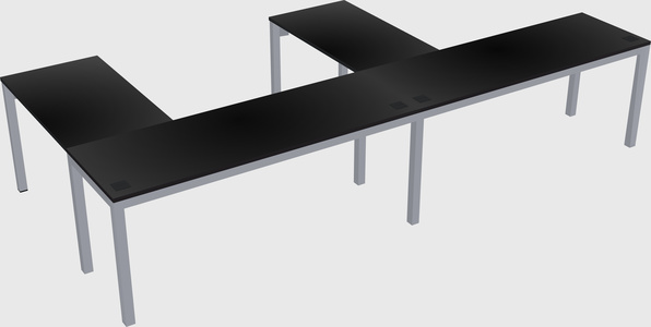 L-shaped desk