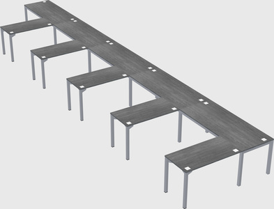 L-shaped desk