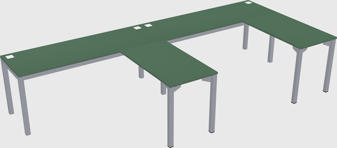 L-shaped desk