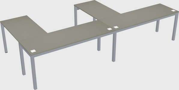 L-shaped desk