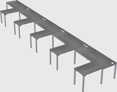 L-shaped desk