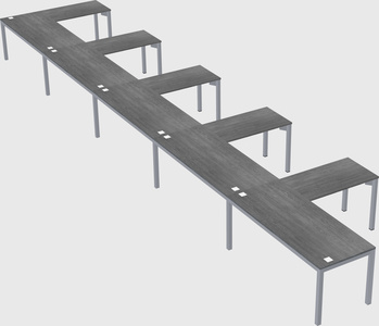 L-shaped desk