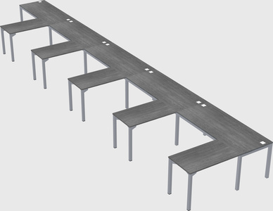 L-shaped desk