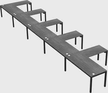L-shaped desk