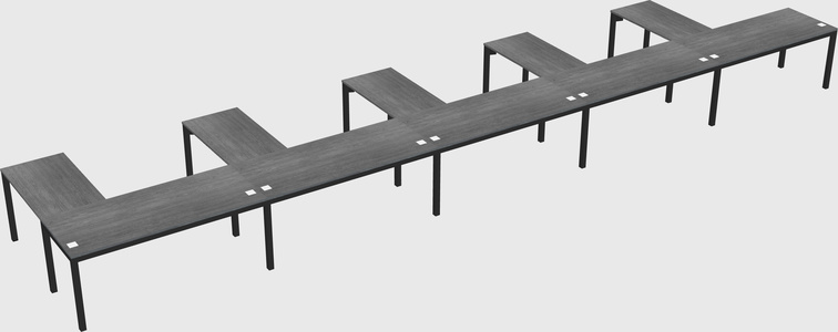 L-shaped desk
