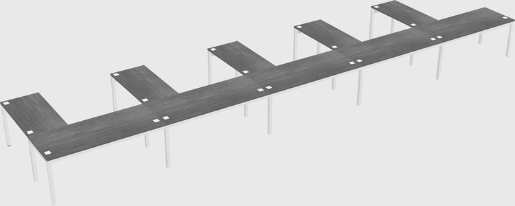 L-shaped desk