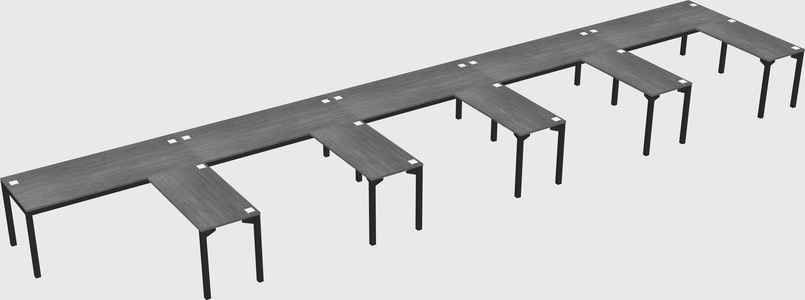 L-shaped desk