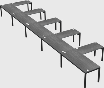 L-shaped desk
