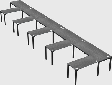 L-shaped desk