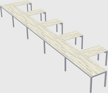 L-shaped desk