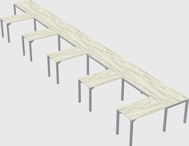L-shaped desk