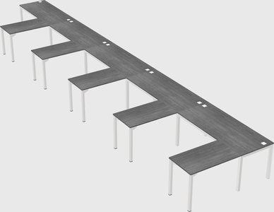 L-shaped desk