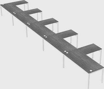 L-shaped desk