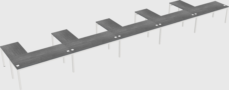 L-shaped desk