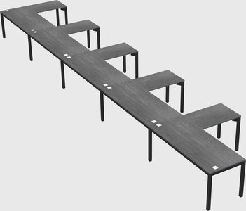 L-shaped desk