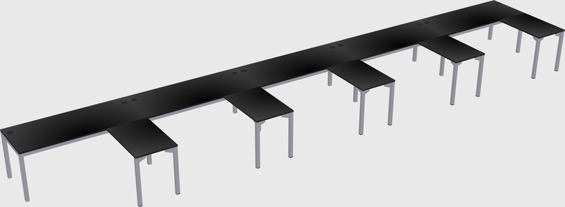 L-shaped desk