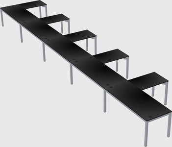 L-shaped desk
