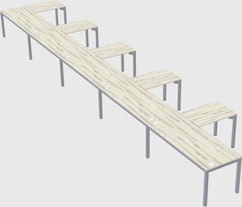 L-shaped desk
