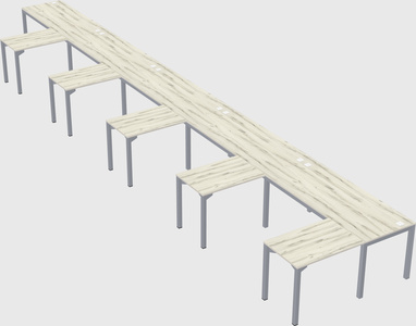 L-shaped desk