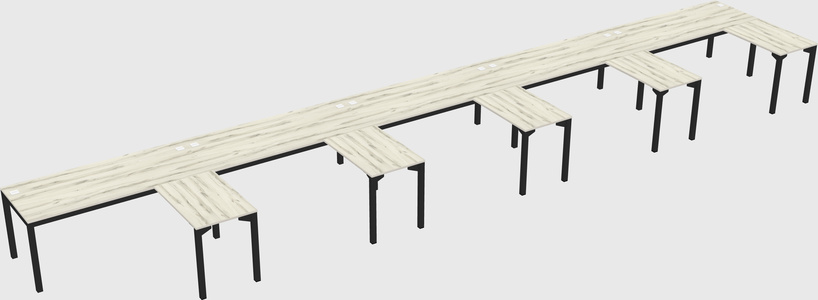 L-shaped desk